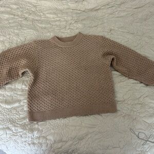 Hyacinth House tan knit sweater in size S